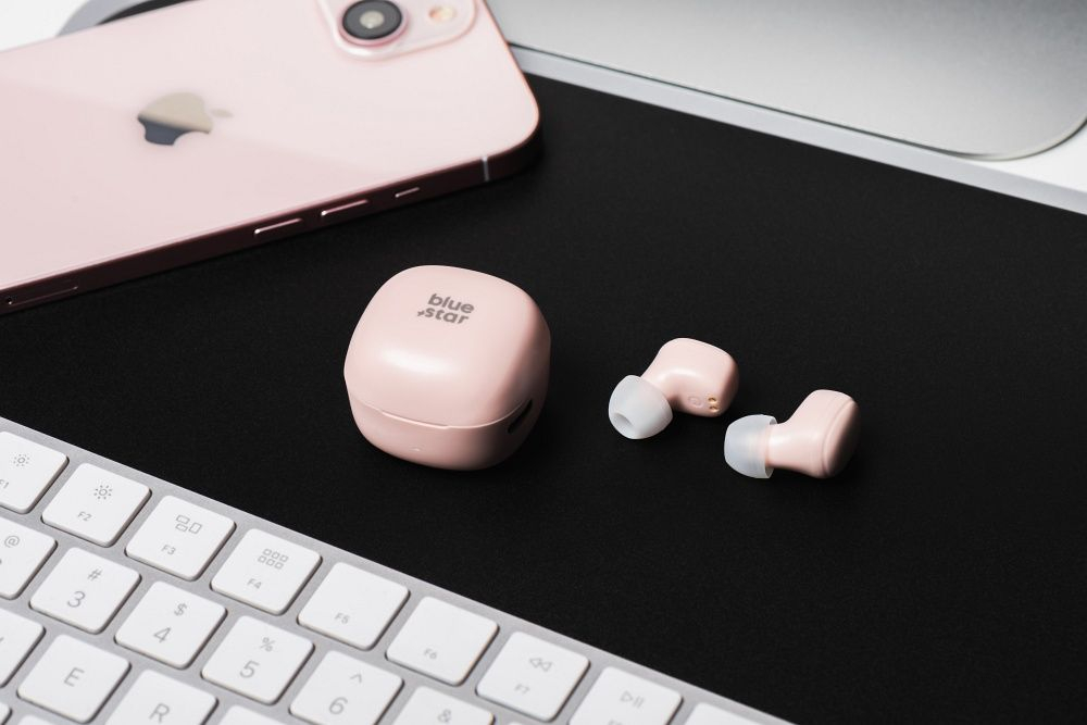 Căști Wireless BLUE STAR TWS Mini A19 - Roz [3]