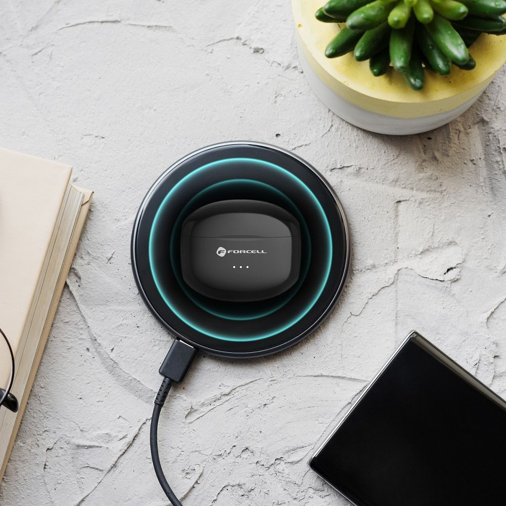 Încarcator wireless Forcell, 15W - Negru [3]