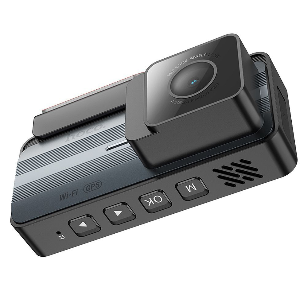 Cameră Auto HOCO DV12 2K GPS cu Ecran de 3,69" + Cameră Spate, Gri Titan [5]