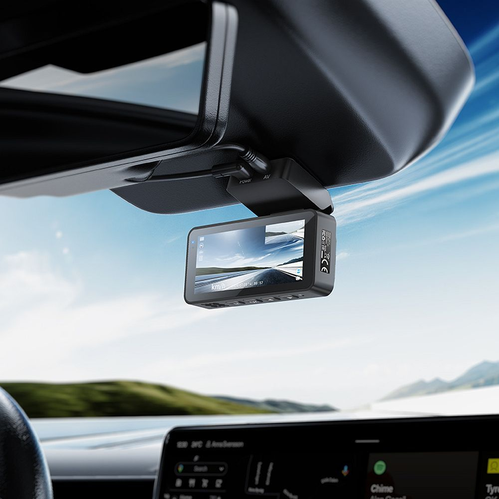 Cameră Auto HOCO DV12 2K GPS cu Ecran de 3,69" + Cameră Spate, Gri Titan [6]