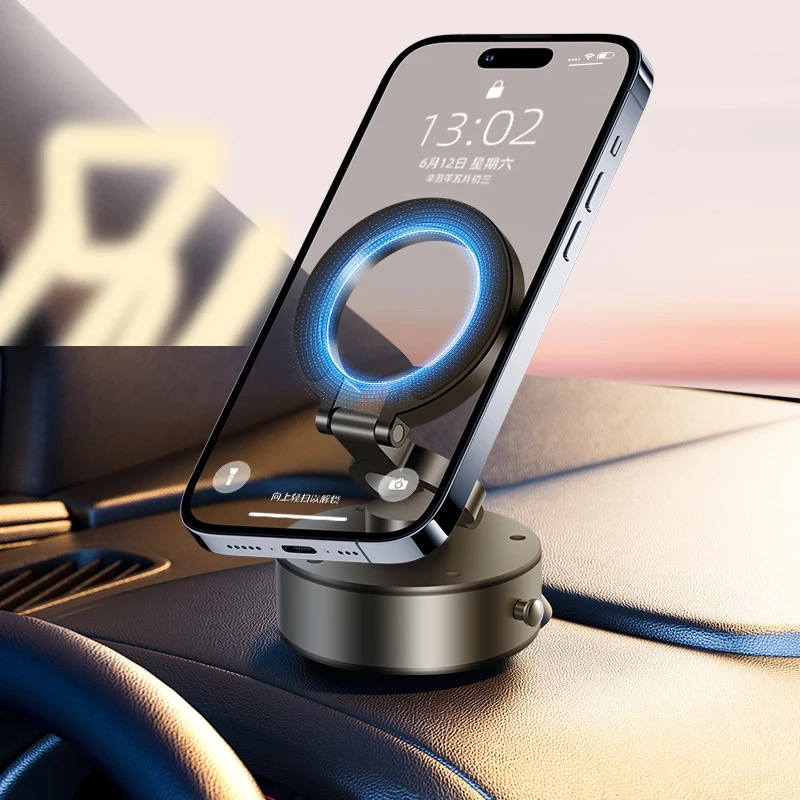 Suport Telefon Magnetic cu Prindere pe Bază de Vacuum [3]