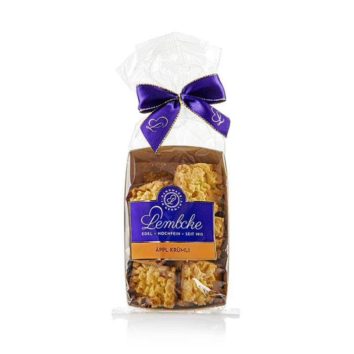 Biscuiti pentru ceai cu crumble si unt cu mar, Lembcke Äpple Krümli, 100 g [1]