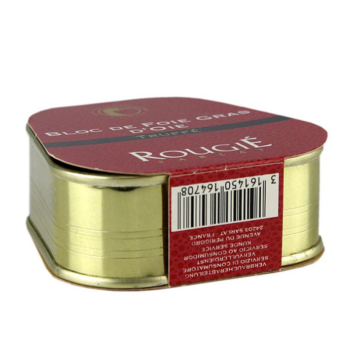 Bloc de foie gras, Rougié, 3% trufe, foie gras, trapez, 75 g [2]