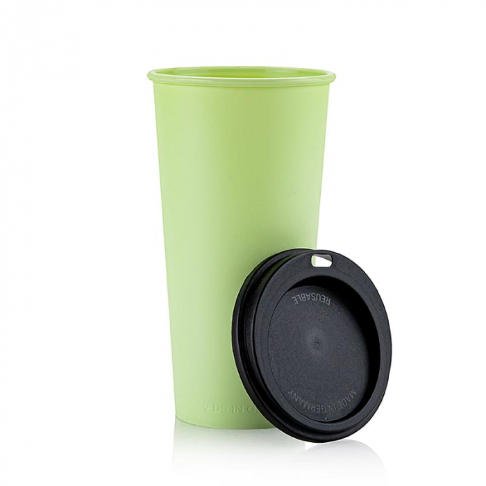 Căni de cafea reutilizabile GreenDish "ToGo", 0,4 l, verde cu capac, 90 buc [2]