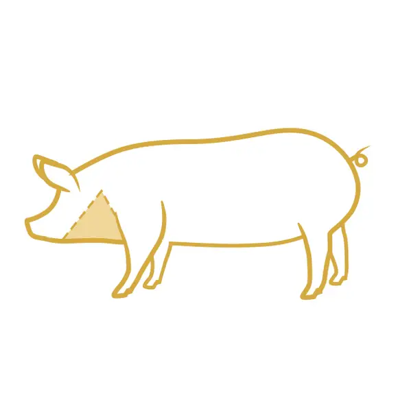 Secreto di Papada sunca din obraz de porc iberic aprox 600g [2]