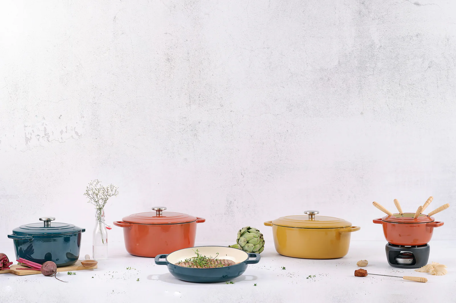 Oala din fonta cu capac, 24cm - 4,6L [4]