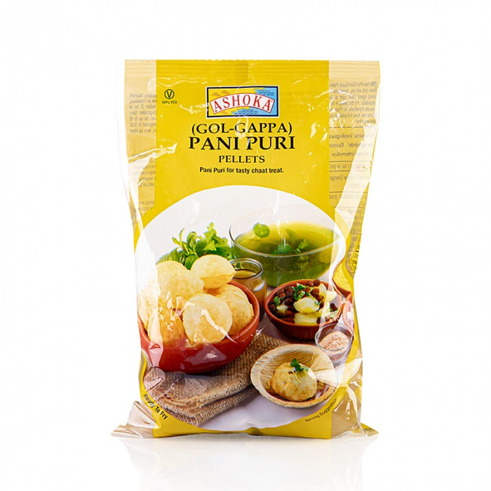 Pani Puri / Gol Gappa, necopt, chipsuri pentru umplutura, Ashoka, 200 g [2]