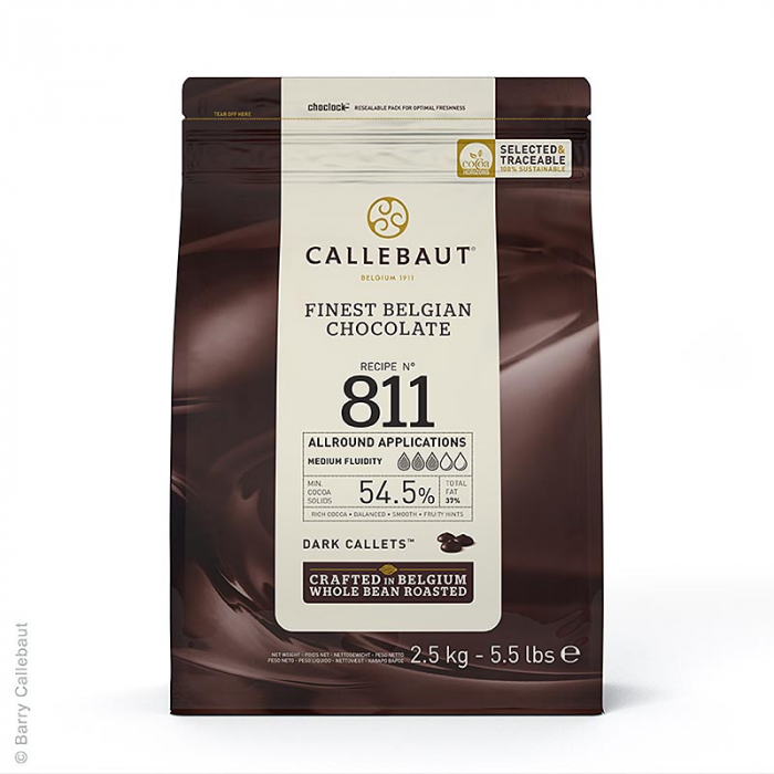 Ciocolata neagra, callets, 54,5% cacao, 2,5 kg [1]