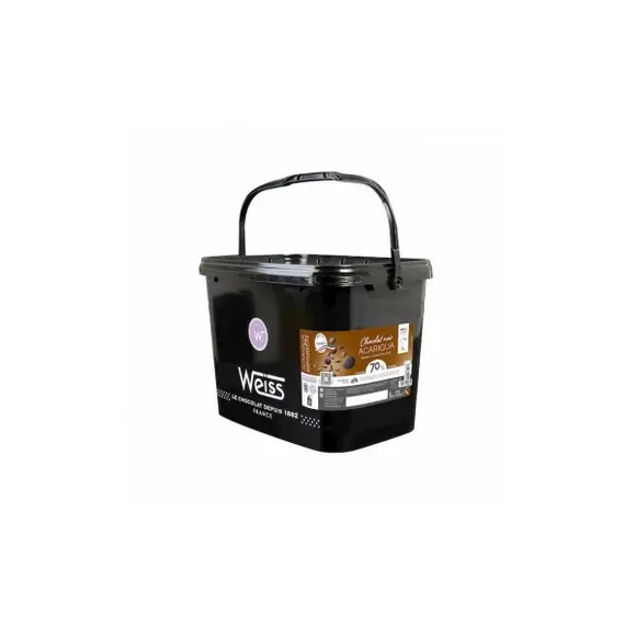 Ciocolată neagra Acarigua 70%, Weiss, 5kg [1]