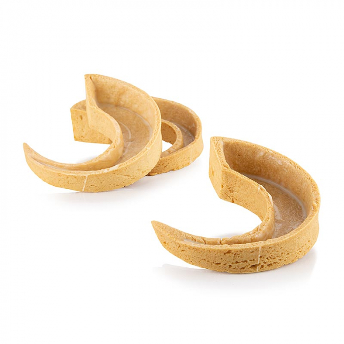 Coji de tarta dulci semiluna, 93x80x20mm, La Rose Noire, 1.344 kg, 48 buc [1]