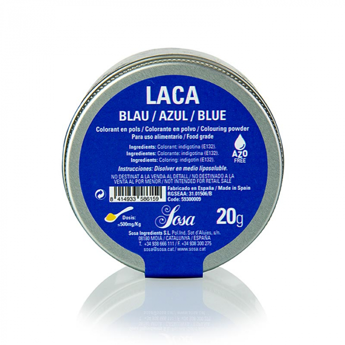 Colorant alimentar albastru, pudra, liposolubil, Sosa, 20 g [2]