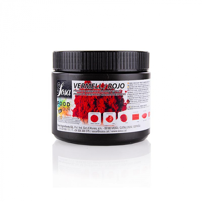 Colorant alimentar natural rosu, pudra, solubil in grasimi si apa, Sosa, 200 g [1]