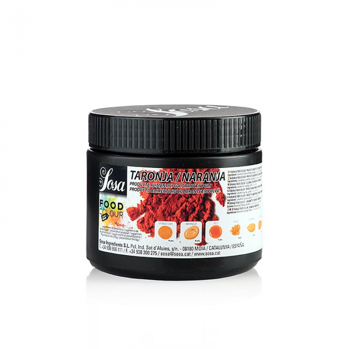Colorant alimentar Sosa natural, pudră, portocaliu, solubil în grăsimi și apă (37898), 300 g [1]