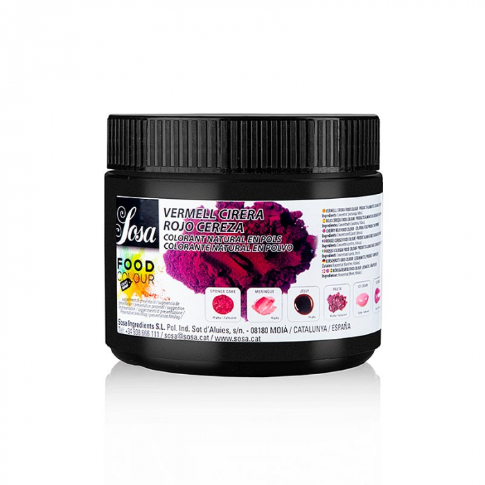 Colorant alimentar natural Sosa Roșu cireș, pudră solubilă (38629), 300 g [1]