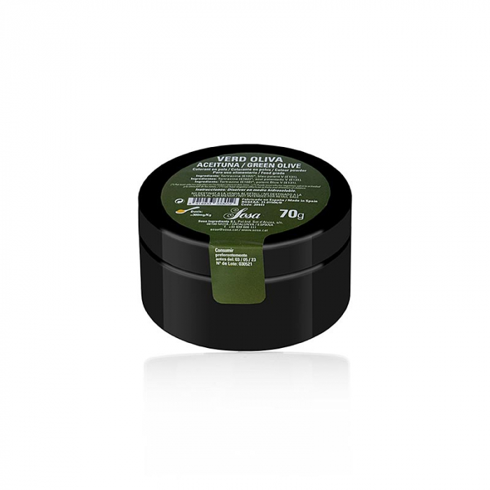 Colorant alimentar verde masline, pudra, solubil in apa, Sosa, 70 g [1]