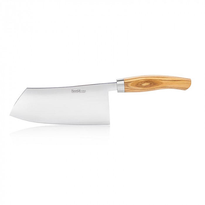Satar Soul, 180 mm, manson din otel inoxidabil mat, maner din lemn de maslin, 1 buc [1]