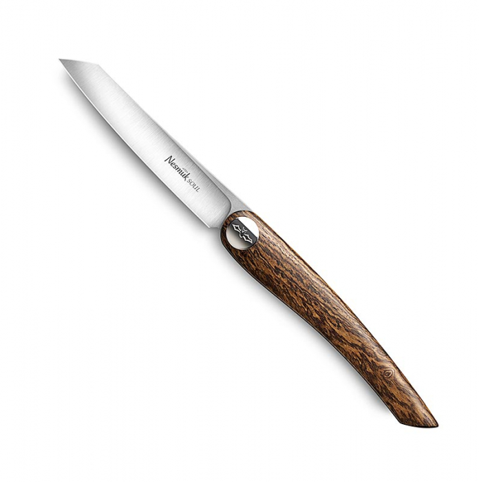 Cutit pliabil Nesmuk Janus, 202 mm (115 mm inchis), maner Bocote, 1 buc [1]