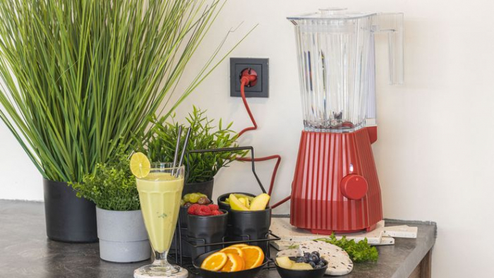 Alessi Blender Plissé Rosu [2]