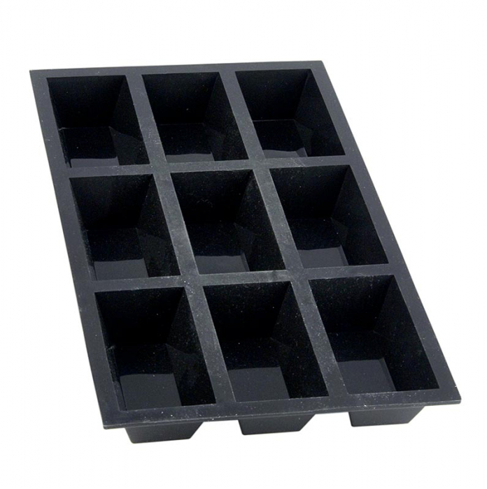 Forma de copt Moul'flex pentru 9 forme dreptunghiulare, 3x8cm, h 3cm, 17.5x30cm, De Buyer [3]
