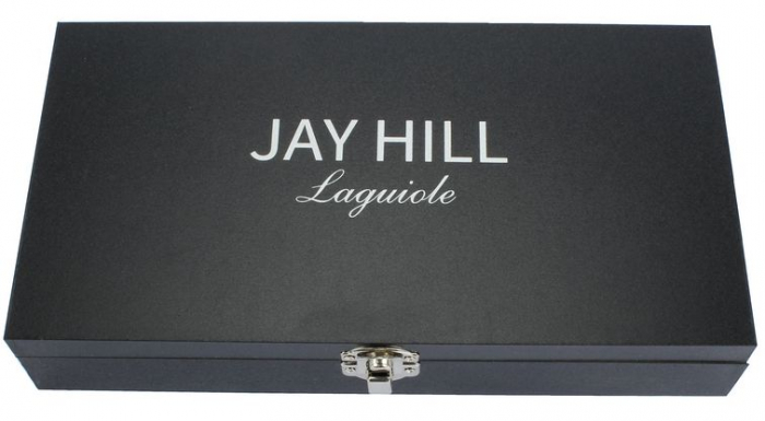 Set 6 Cutite Friptura, Jay Hill, Laguiole Raw Black, Stainless Steel [6]