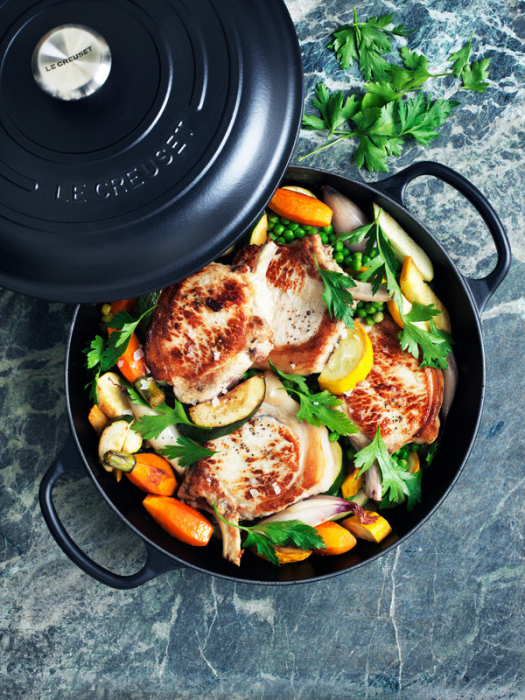 Le Creuset Caserola Marmite Negru Satinat ⌀ 26 cm [2]