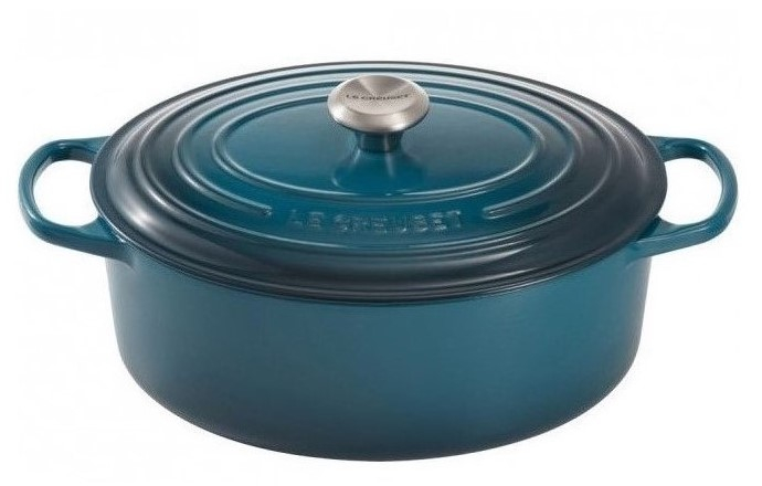 Le Creuset Casserole Oval Signature Deep Teal ⌀ 31 cm [1]