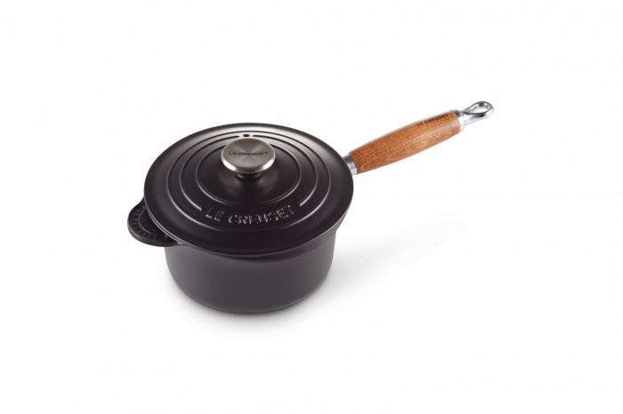 Le Creuset Cratita cu capac negru satinat mat 18 cm [1]