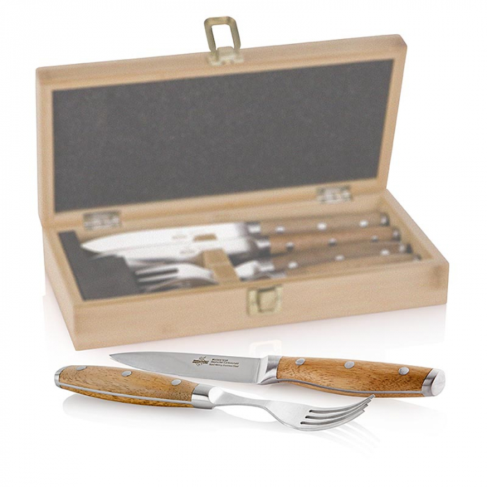 Set de cutite pentru friptura pentru 2 persoane, Steak Champ, (2 cutite + 2 furculite), 4 bucati [2]