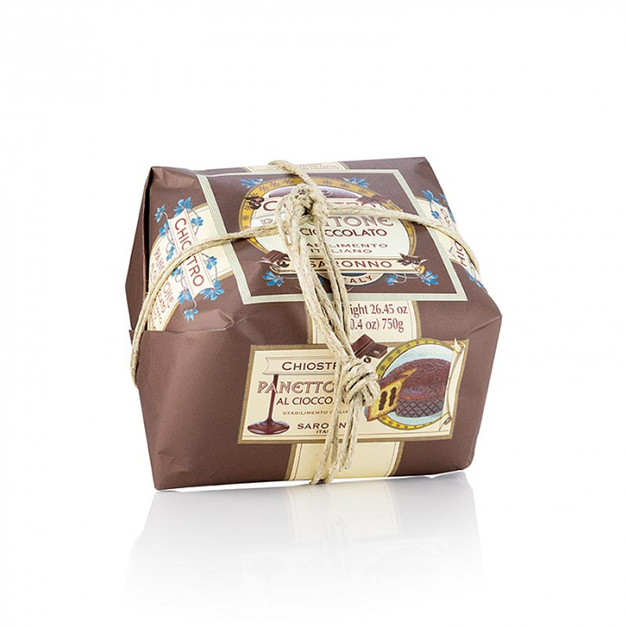 Panettone de tort de Craciun - cu fulgi de ciocolata si umplutura de crema, 750 g [1]