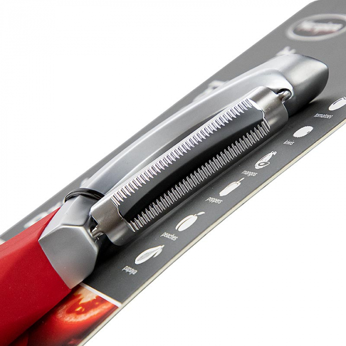 Peeler crestat, rosu, Microplane, 1buc [2]