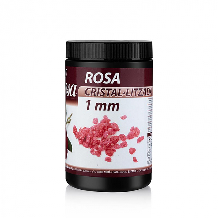 Petale de trandafir cristalizate, rosii, bucati 1mm, Sosa, 500g [1]
