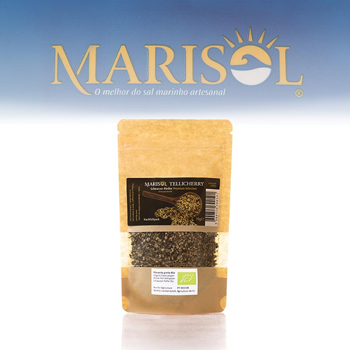 Piper Tellicherry, macinat grosier, pachet de reumplere pentru set ceramica, bio, 70 g [1]