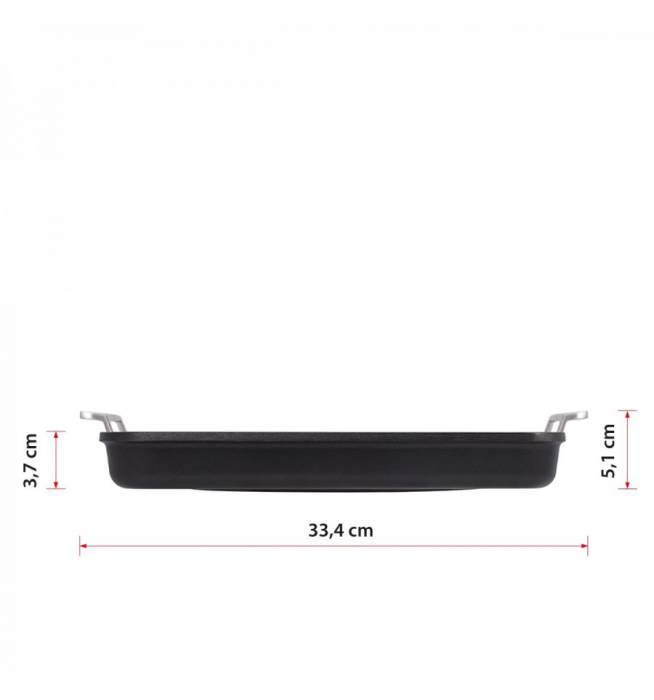 Plata Gratar Valira Aire Neagra 28 x 28 cm [4]