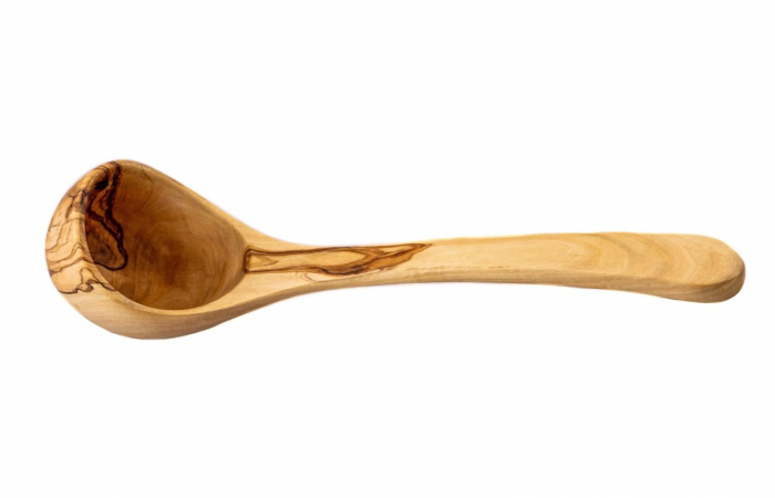 Polonic din lemn de maslin, rustic - 30cm [1]