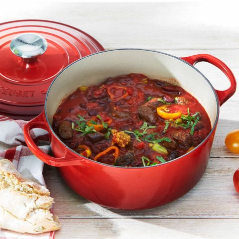 Oala Le Creuset Signature 28 cm rosu cires 6,7 L rotund [9]