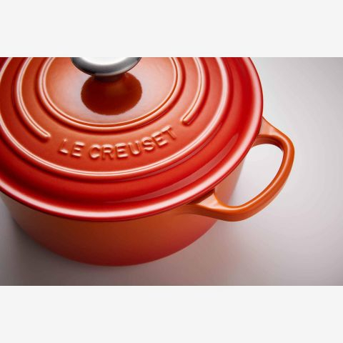 Oala Le Creuset Signature 28 cm rosu cires 6,7 L rotund [4]