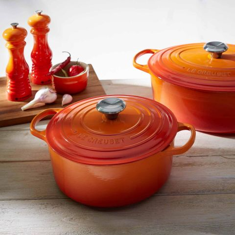 Oala Le Creuset Signature 35 cm cuptor oval rosu 8,9 L [4]