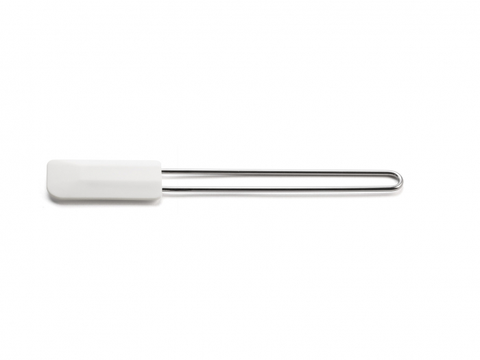 Racleta pentru aluat alb mic otel inoxidabil silicon alb [1]