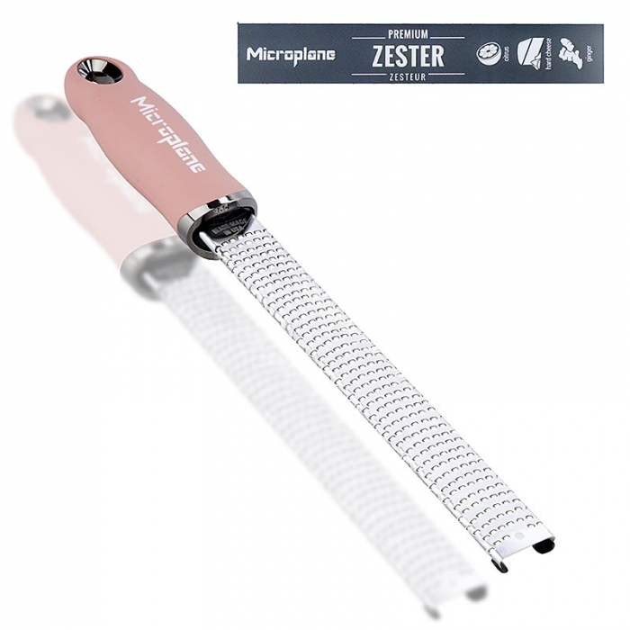 Razatoare citrice Premium Classic, maner old pink/soft-touch, Microplane [1]