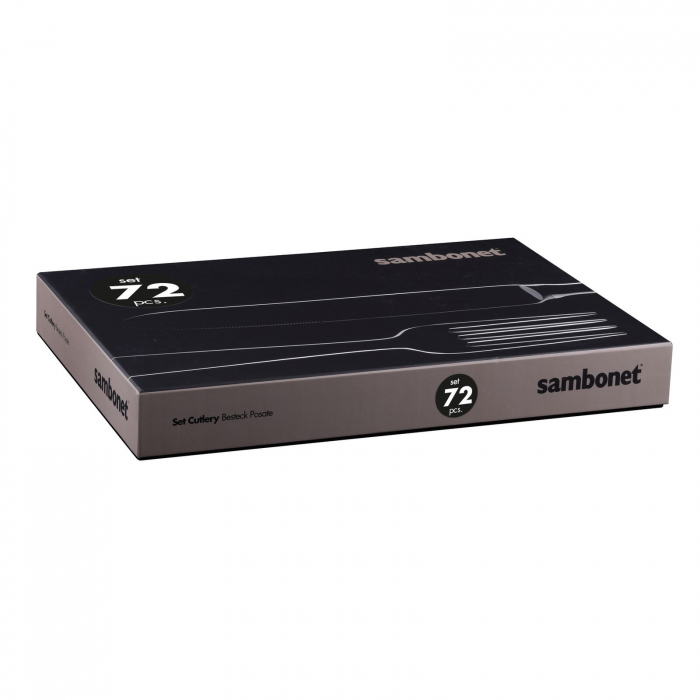 Set de tacamuri otel inoxidabil Sambonet 72 buc - Linea Q [3]