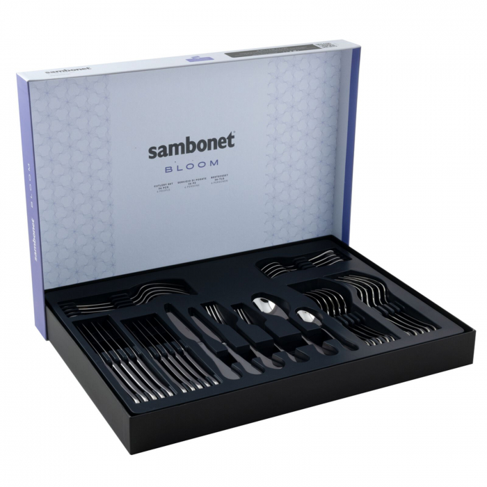 Set de tacamuri otel inoxidabil Sambonet 36 buc - Bloom [3]