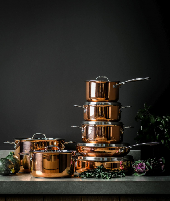 Set de tigaie DUCQ 5 piese din cupru [6]
