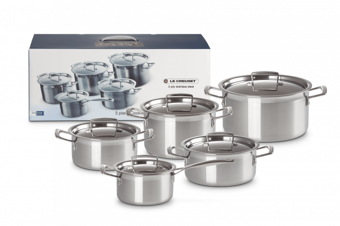 Set de tigaie Le Creuset, 5 piese, 3 straturi [3]