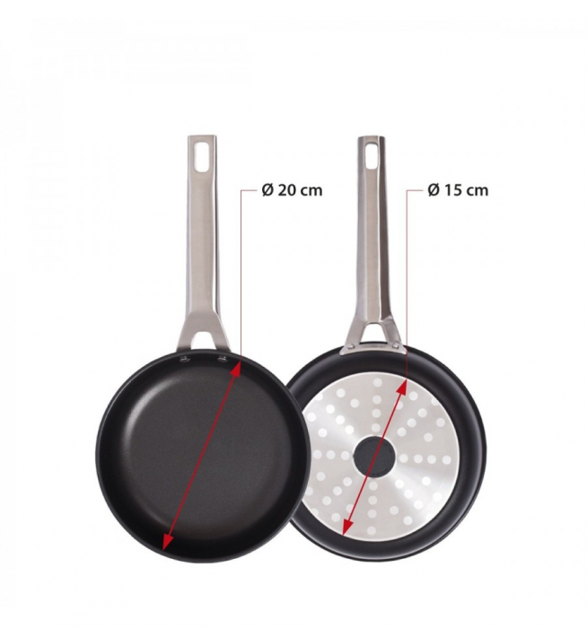 Set de tigaie Valira din 2 piese Aire Black [4]