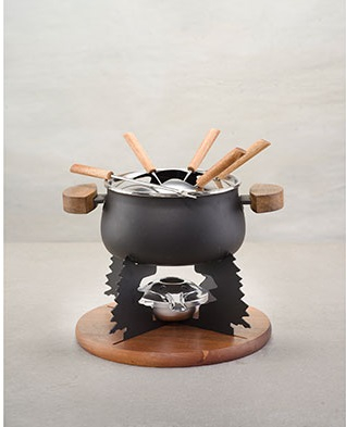 Set Fondue Cosy & Trendy, 10 piese, metal emailat negru, 6 persoane [2]