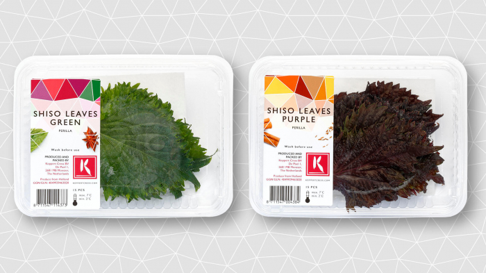 Shiso Leaves Mix, bax cu 12 caserole a cate 15 frunze fiecare, 30x40cm [2]