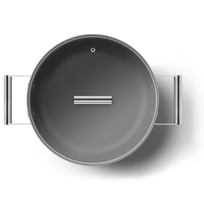 SMEG Caserola Cu Capac Negru Mat - Ø 28 cm / 3,7 Litri [5]