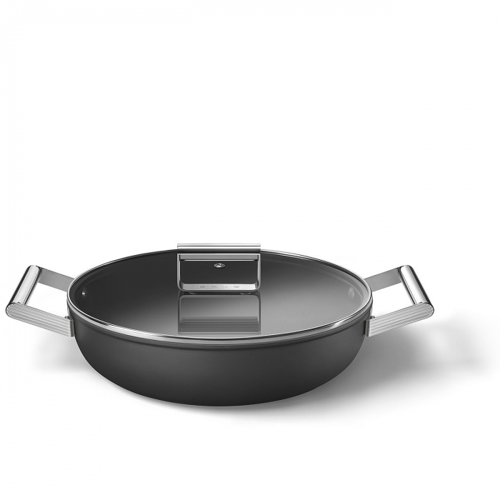 SMEG Caserola Cu Capac Negru Mat - Ø 28 cm / 3,7 Litri [4]