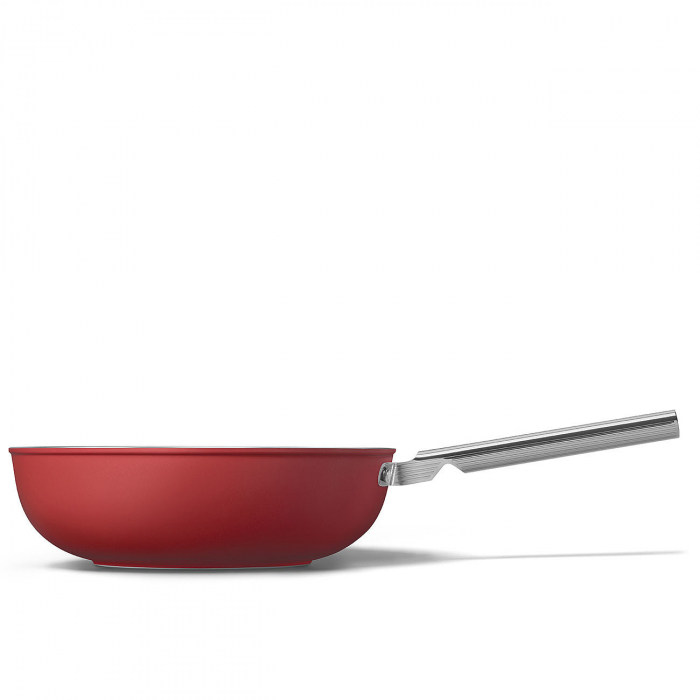 SMEG Wok Rosu Mat - Ø 30 cm / 5,2 Litri [2]