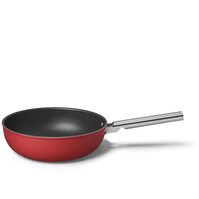 SMEG Wok Rosu Mat - Ø 30 cm / 5,2 Litri [4]